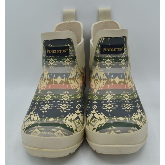 Pendleton Womens Size 11 Agate Beach Fog Waterproof Chelsea Rain Boots Shoes - Picture 2 of 11